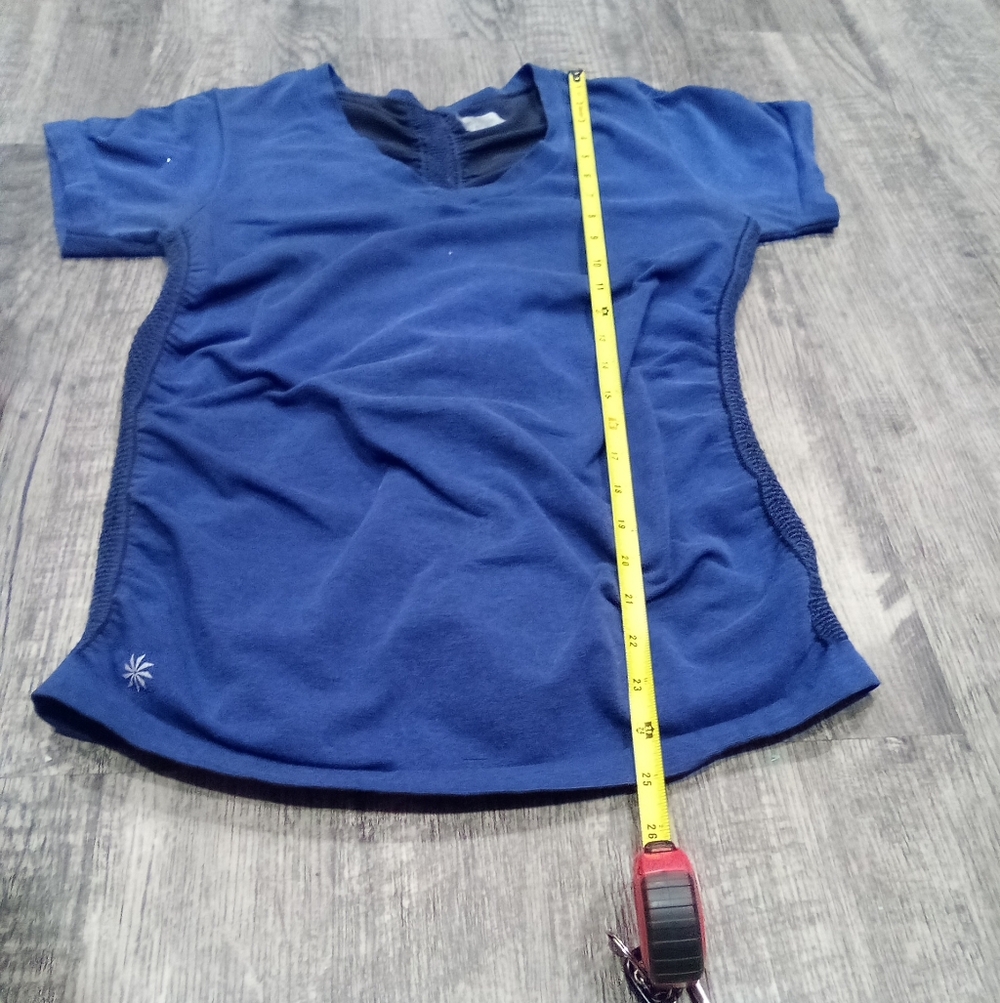 Athletica Blue V-Neck T-Shirt - Picture 3 of 7